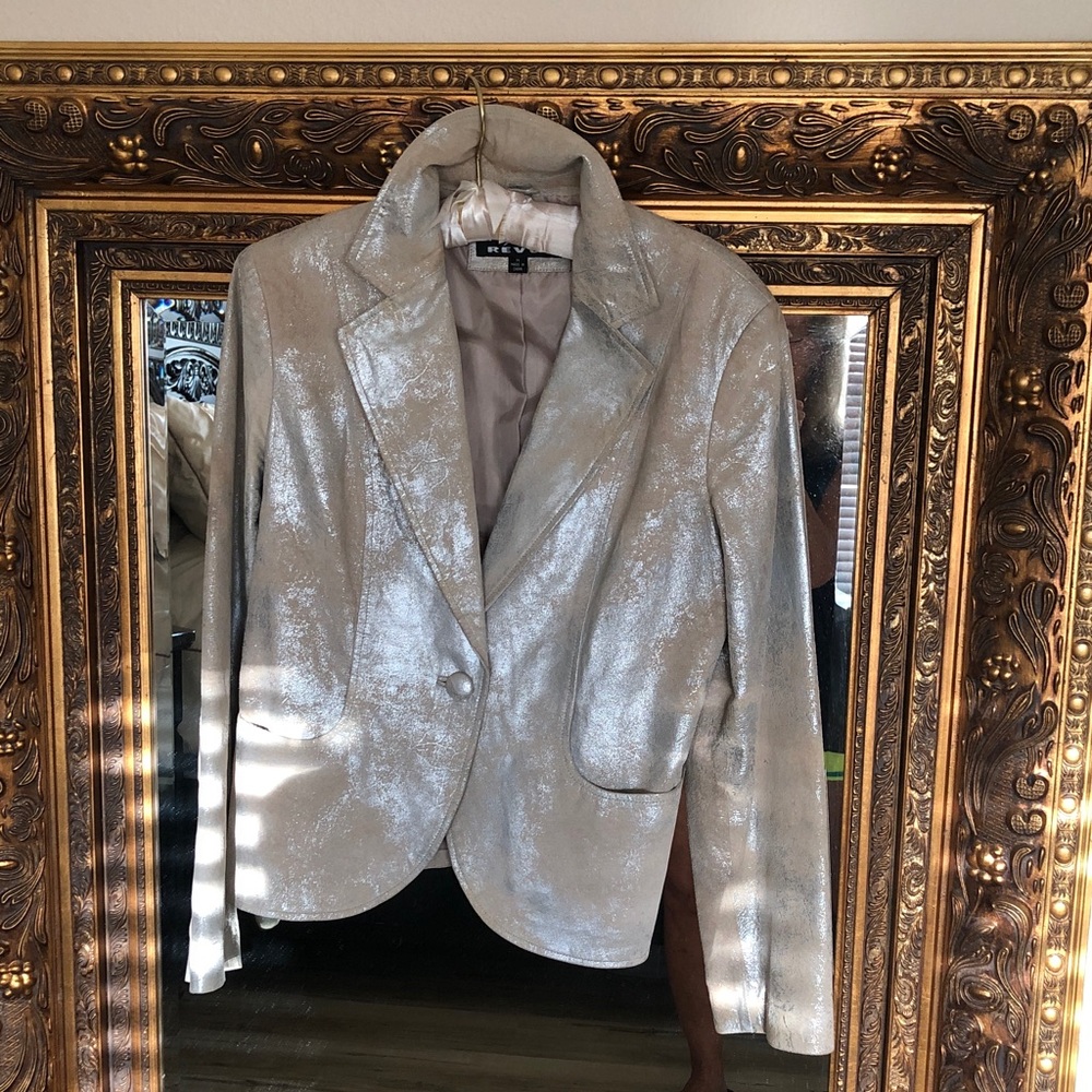 Revue Silver Genuine Leather Jacket